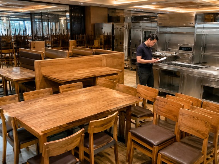 丽江酒店餐饮设备及实木家具回收